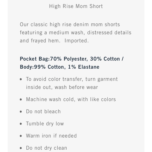 Abercrombie & Fitch High Rise Mom Short distressed - Picture 5 of 6